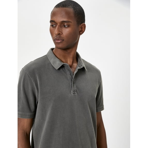 Polo Neck Short Sleeve T-Shirt