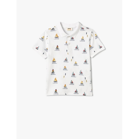 Polo Neck T-Shirt Cotton