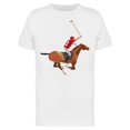 thumbnail image 1 of Polo Player And A Horse T-Shirt Men -Image by Shutterstock, Male Medium, 1 of 2