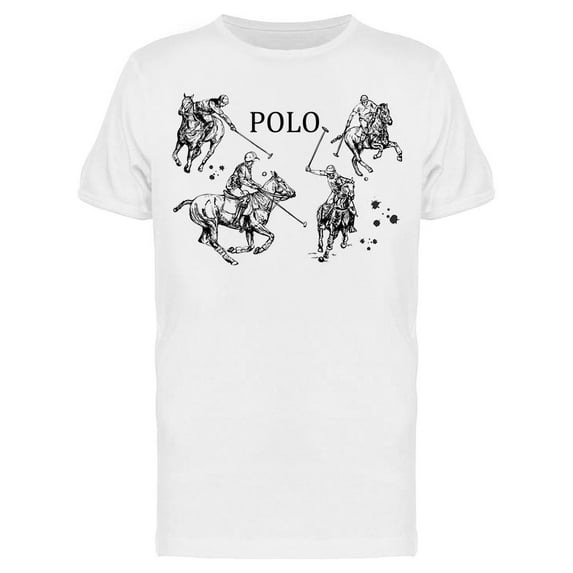 Polo Players T-Shirt Men -Image by Shutterstock, Male Medium