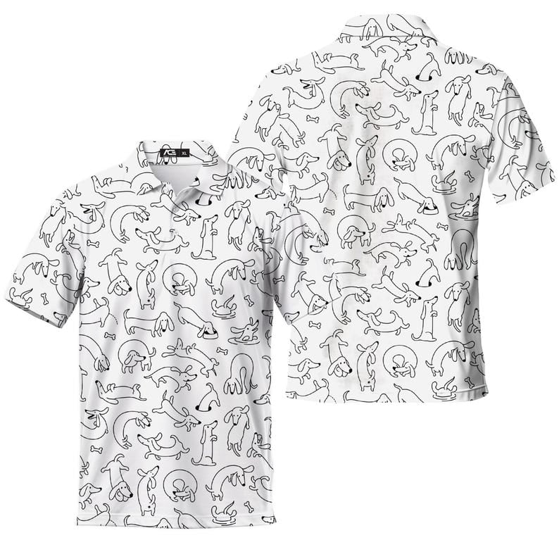 Cat Print Men's Golf Shirts
