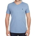 thumbnail image 1 of Polo RL Men's Classic Fit V-Neck T-Shirt (Cobalt Heather, X-Large), 1 of 3
