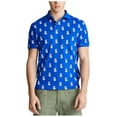 thumbnail image 1 of Polo RL Men's Pineapple Print Custom Slim Fit Mesh Shirt (Royal Multi, Small), 1 of 3