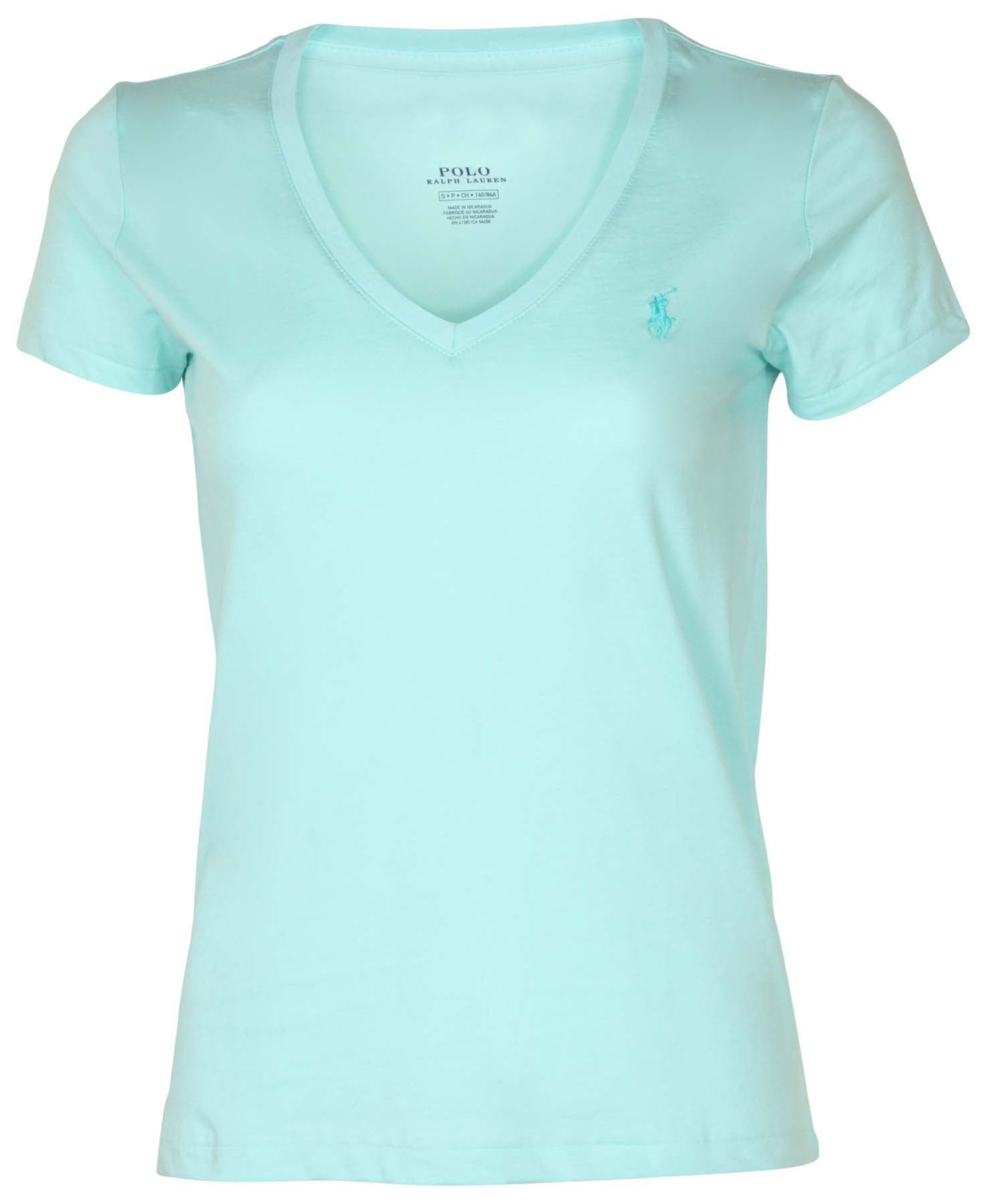 Polo ralph lauren women's white v neck t shirt sales