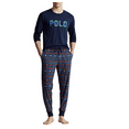 thumbnail image 1 of Polo Ralph Lauren 2-Pc. Logo Graphic Long Sleeve Tee & Jogger Pants Pajama Set, 1 of 3