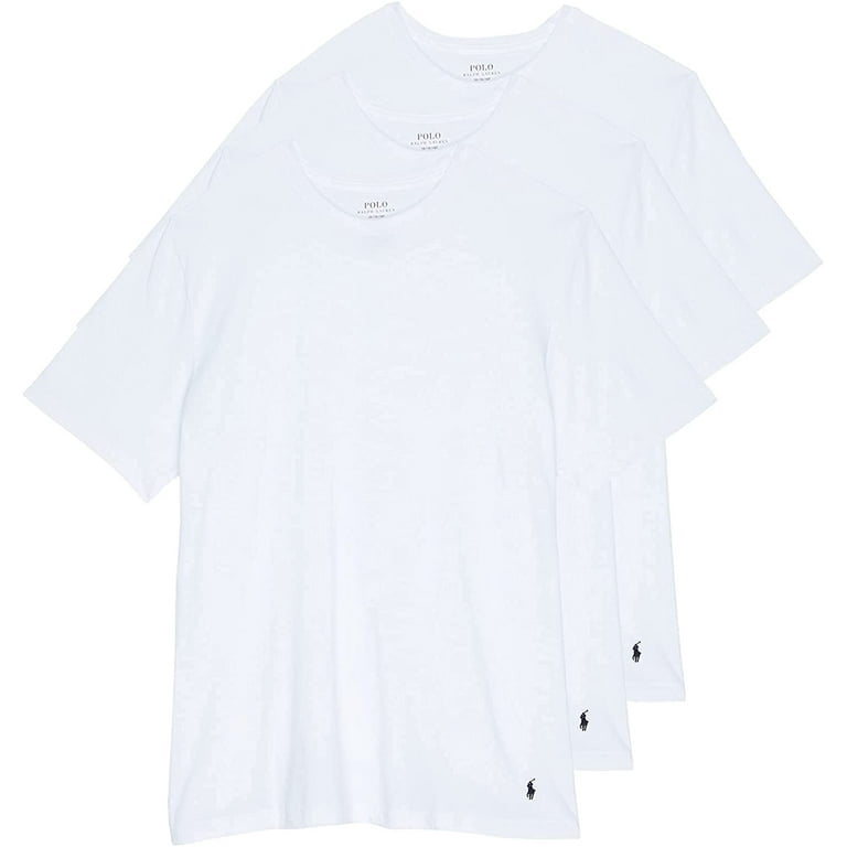 Polo Ralph Lauren 3-Pack Big Crew T-Shirt 3X-Large Big White