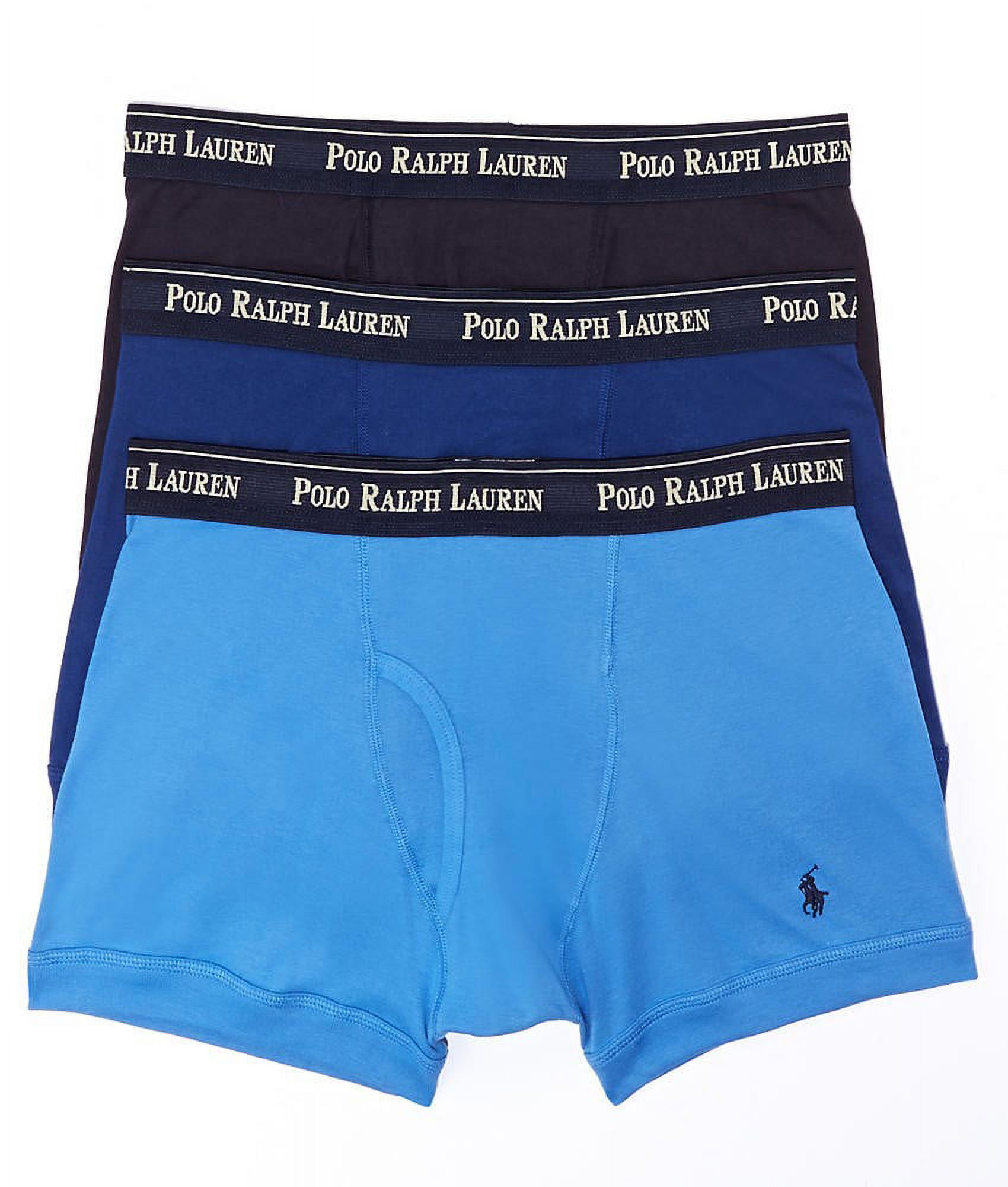 Polo Ralph Lauren Woven Boxers 3-Pack Classic Fit, Size S 100%Cotton Blues