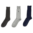 thumbnail image 1 of Polo Ralph Lauren 3 Pack Soft Reinforced Custom Fit Ribbed Dress Socks, Sz 10-13, 1 of 2