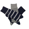 thumbnail image 1 of Polo Ralph Lauren 3 Pairs Stripes Solid Dress Sock Size 10-13, 1 of 2