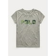 thumbnail image 1 of Polo Ralph Lauren ANDOVER HEATHER Girls Camo Logo Interlock Tee, US Small (7), 1 of 2