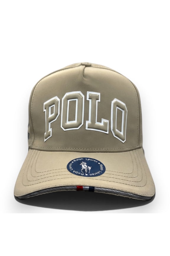 Beige Polo Ralph Lauren Snapback Hat Adjustable Unisex Baseball Cap Embroidered Logo Classic Style