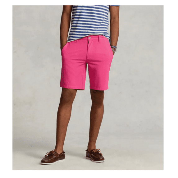 Polo Ralph Lauren All Day Beach Swim Trunks, Alternate, color, Hot Pink, 32