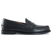Polo Ralph Lauren Black Leather Penny Loafers With Polished Finish Black Mens