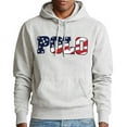thumbnail image 1 of Polo Ralph Lauren Americana Flag Magic Fleece Hoodie Pullover Sweatshirt (Grey, Large), 1 of 4