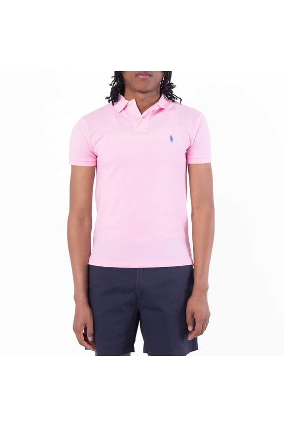 Antique Pink Pique Cotton Polo Shirt, Size XX-Large