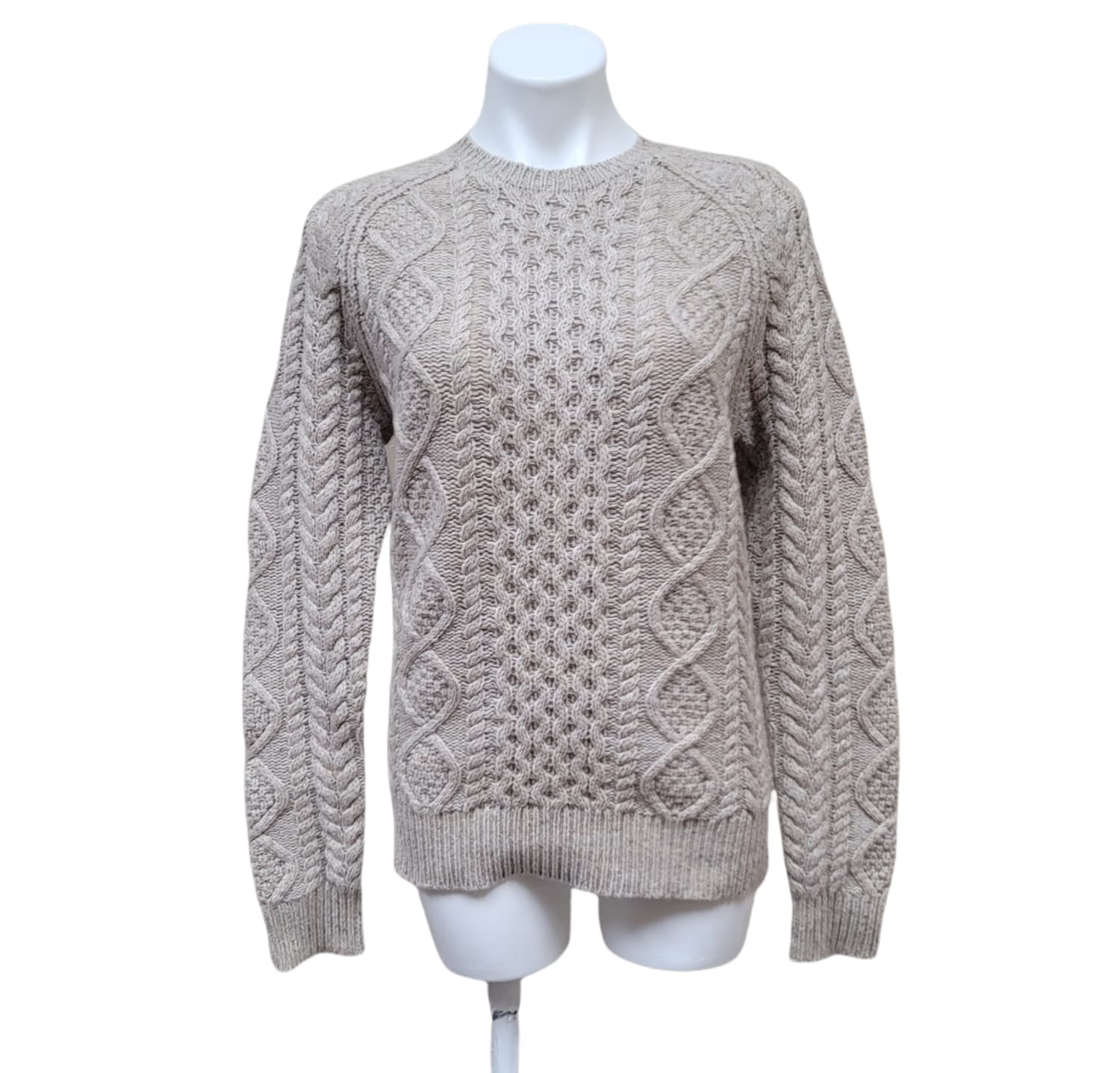 Aran-Knit Flag Sweater Size Small