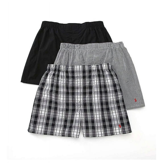 Polo Ralph Lauren BENGAL STRIPE Classic Woven Boxer 3-Pack, US Small