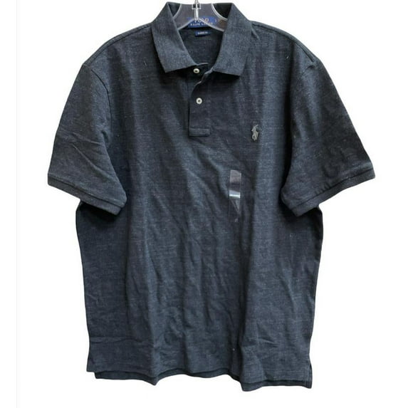 Polo Ralph Lauren BLACK HEATHER Men's Classic Slim Fit Polo Shirt, Medium, NWOT