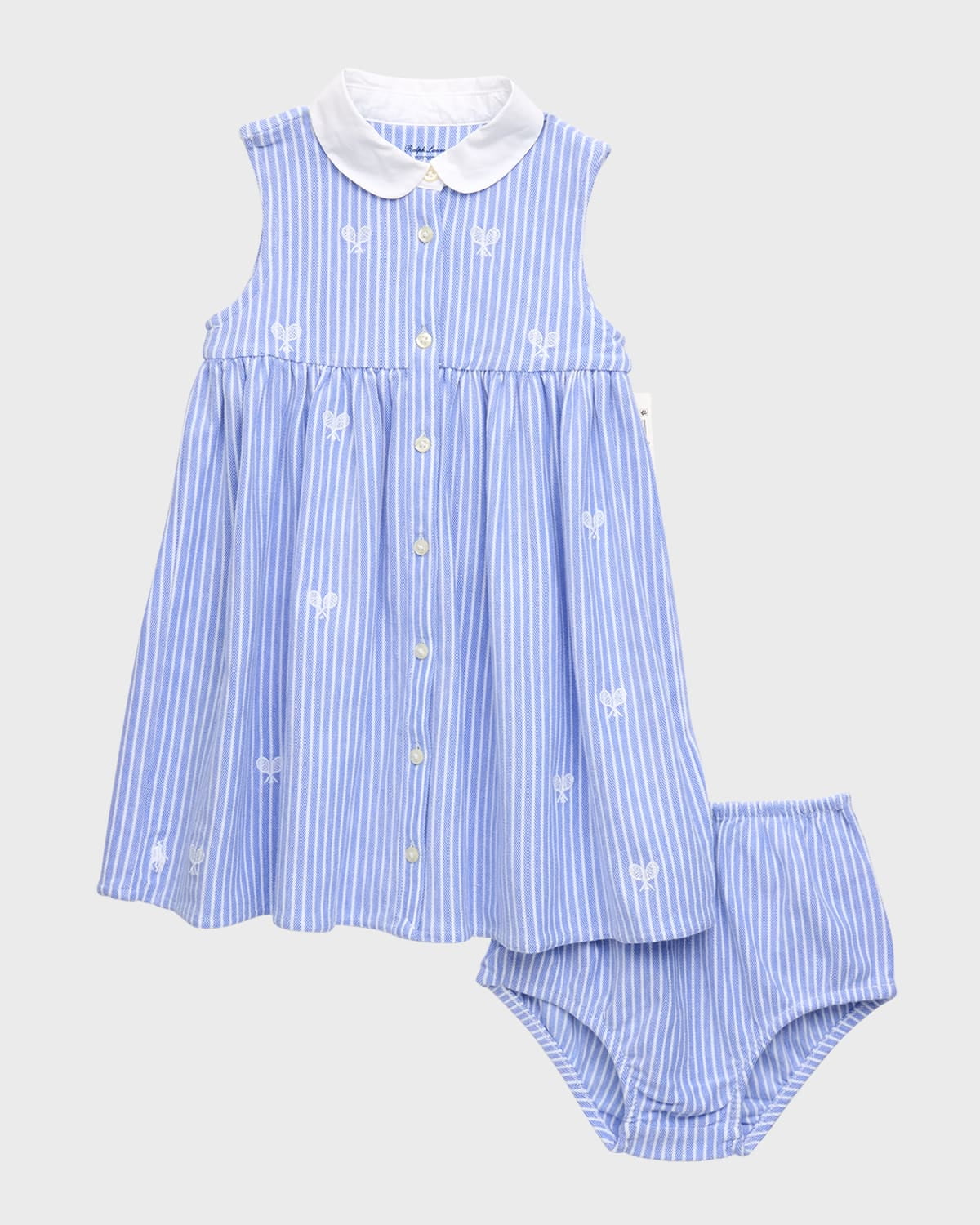 Polo Ralph Lauren BLUE MULTI Baby Girls Tennis-Embroidered