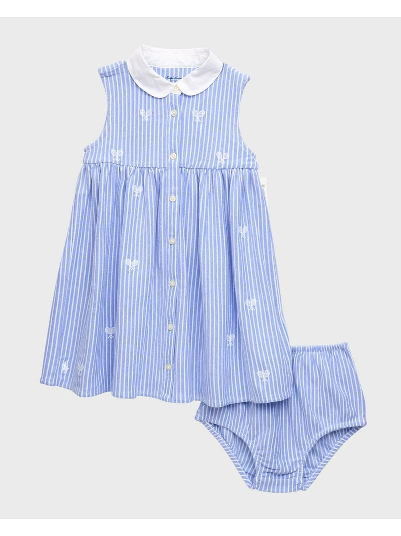 Polo Ralph Lauren BLUE MULTI Baby Girls Tennis-Embroidered