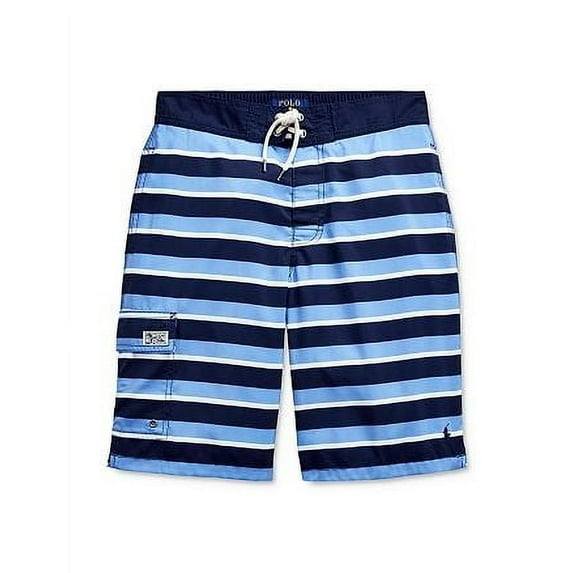 Polo Ralph Lauren BLUE MULTI Boys Kailua Striped Swim Trunk, US 5