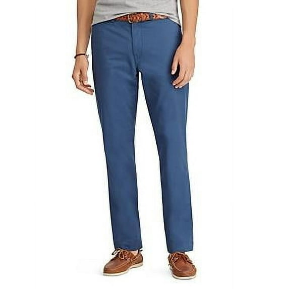 Polo Ralph Lauren BLUE Men's Classic-Fit Stretch Cotton Twill Pants, US 32x30