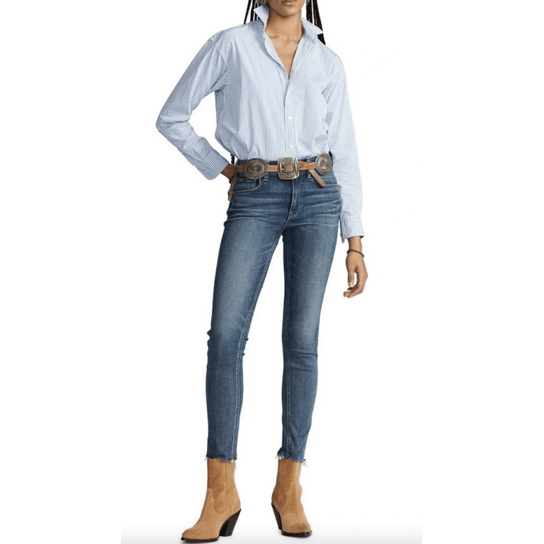 Polo Ralph Lauren BLUE Tompkins Skinny Crop Jean, Size 27 Polo Ralph Lauren BLUE Tompkins Skinny Crop Jean, Size 27