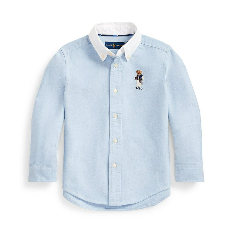 Polo bear button up top