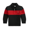thumbnail image 1 of Polo Ralph Lauren Baby Boys Cotton Quarter Zip Sweater;3M, 1 of 1