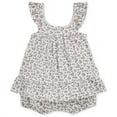 thumbnail image 1 of Polo Ralph Lauren Baby Girls Floral Cotton Jersey Top & Bloomer Set - White, 1 of 3