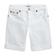 thumbnail image 1 of Polo Ralph Lauren Big Boys Classic Stretch Denim Shorts, White, 18, 1 of 2