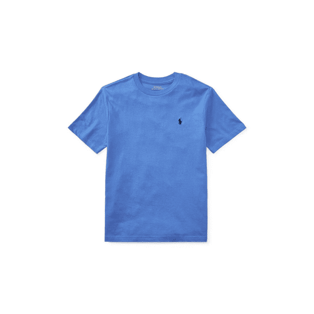 Polo Ralph Lauren Big Boys Cotton Jersey Crewneck T-Shirt, Core Replen Blue, S