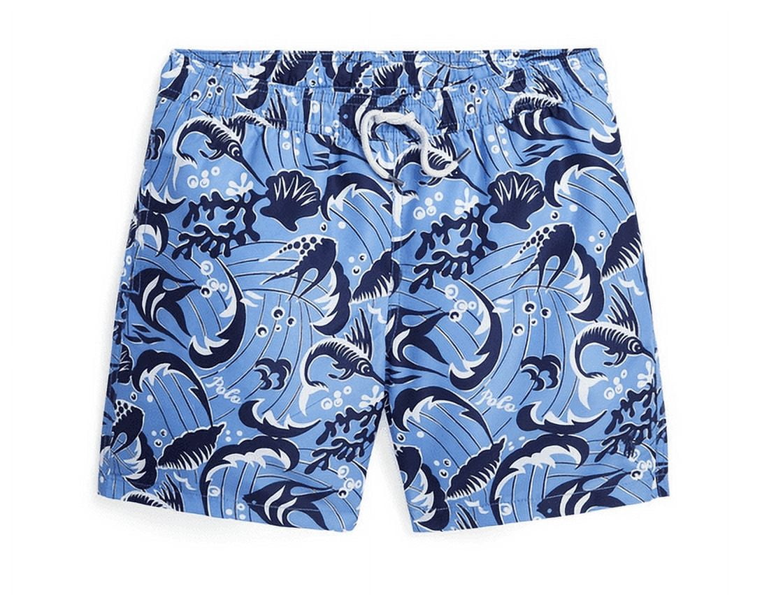 Polo Ralph Lauren Big Boys Traveler Drawstring Waistband Swim Trunk - Sunsea Reef