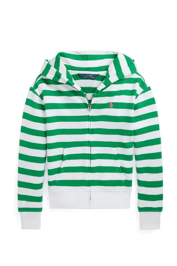 Big Girl Terry Full-Zip Hooded Sweatshirt, Medium, (8-10)