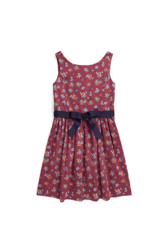 Big Girls Floral Cotton Sateen Dress, 12