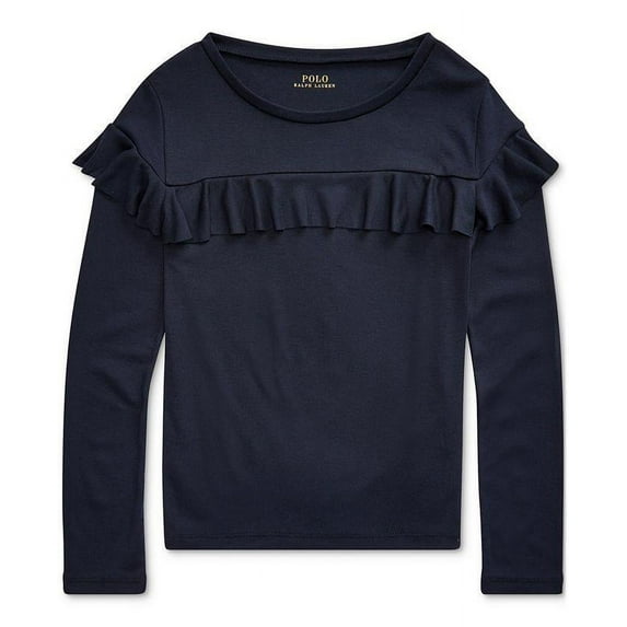 Polo Ralph Lauren Big Girls Ruffled Cotton-Modal Top