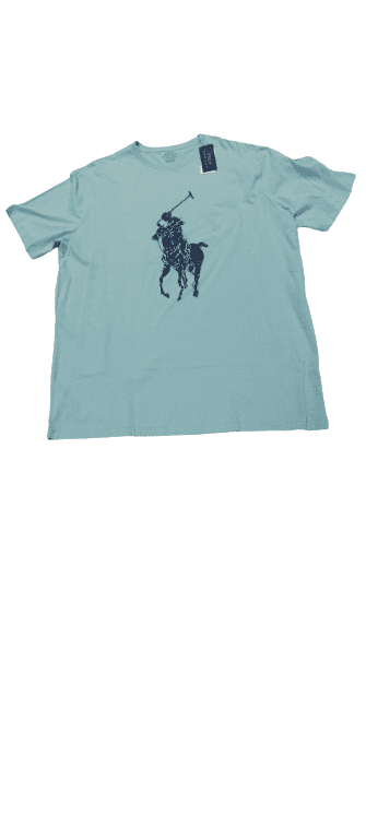 POLO RALPH LAUREN Big & Tall Bay Green Big Pony T Shirt, XLT