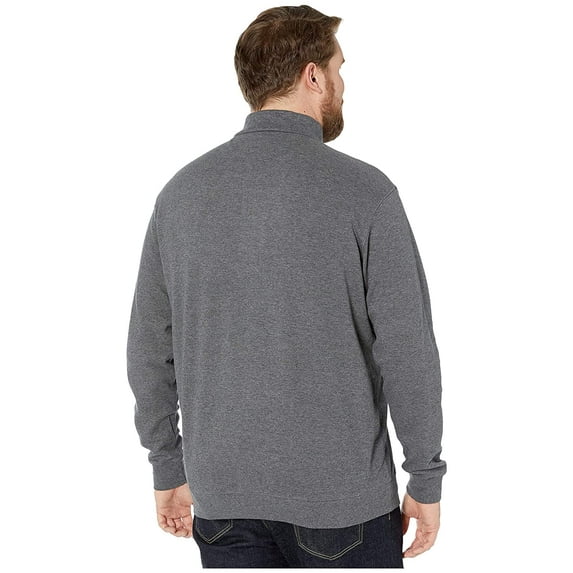 Polo Ralph Lauren Big & Tall Big & Tall Luxury Jersey 1/2 Zip Medium Flannel Heather