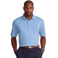 thumbnail image 1 of Polo Ralph Lauren Big & Tall Soft Cotton Polo Shirt Light Blue Size 2XB MSRP $98, 1 of 1