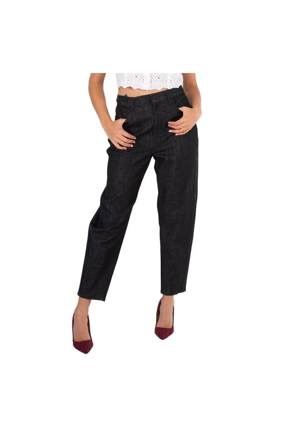 Black Ankle Carrot High Rise Jeans, Waist Size 27R