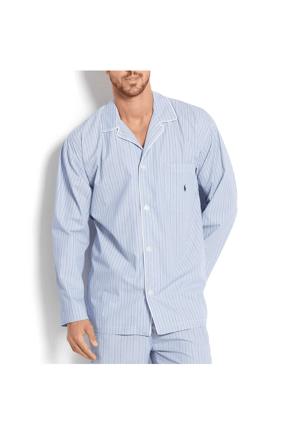 Blue Andrew Stripe Men's Pajama Top Size 3XL