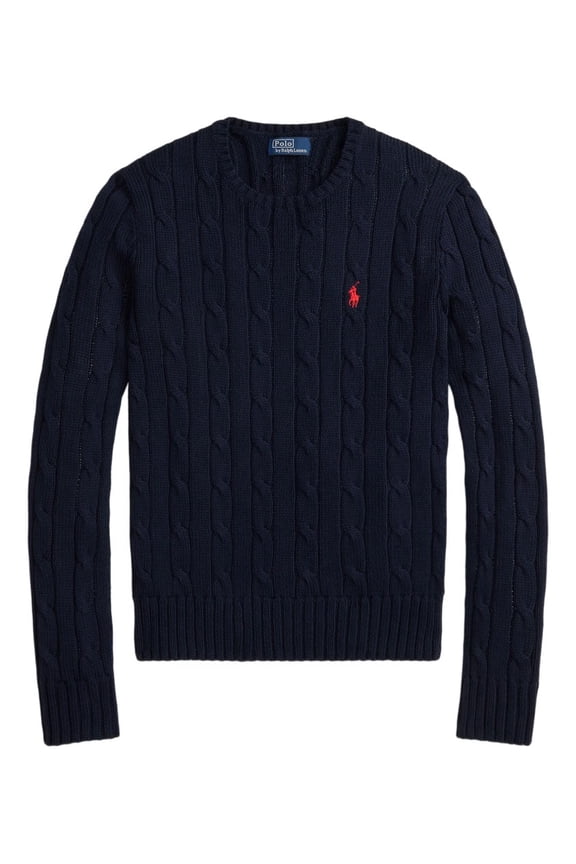 Blue Julianna Pullover Cable Knit Sweater (Women's)