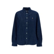 Polo Ralph Lauren Blue Pony Logo Denim Shirt Women's