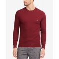 thumbnail image 1 of Polo Ralph Lauren CLASSIC WINE Waffle-Knit Thermal Pajama Shirt, US Medium, 1 of 3