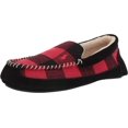 thumbnail image 1 of Polo Ralph Lauren Cali Plaid MocToe Moccasin Men's Slippers Black/Red 8-13, 1 of 3