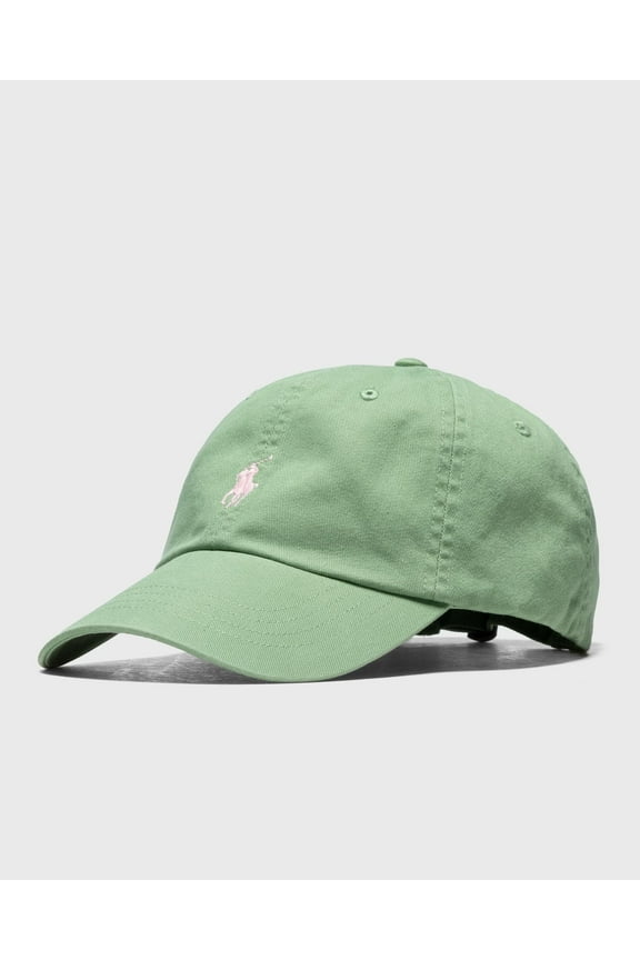 Cap Mens Classic Hat Twill Cotton Green with Pink Embroidered Pony