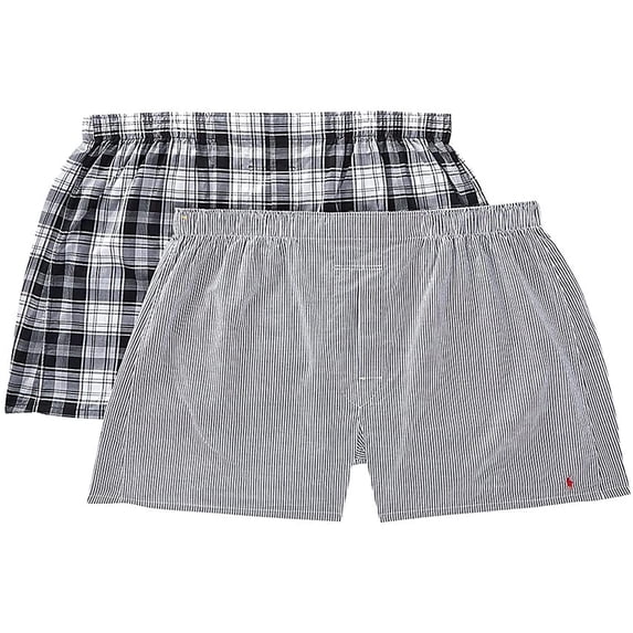 Polo Ralph Lauren Classic Big & Tall Cotton Woven Boxers 2-Pack