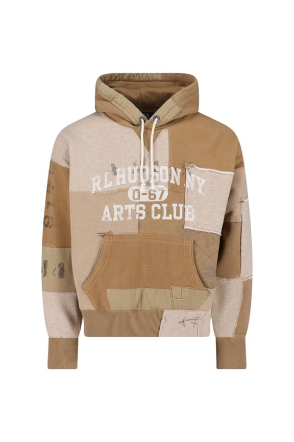 Classic Brown Knit Hoodie With Timeless Design (Men's)