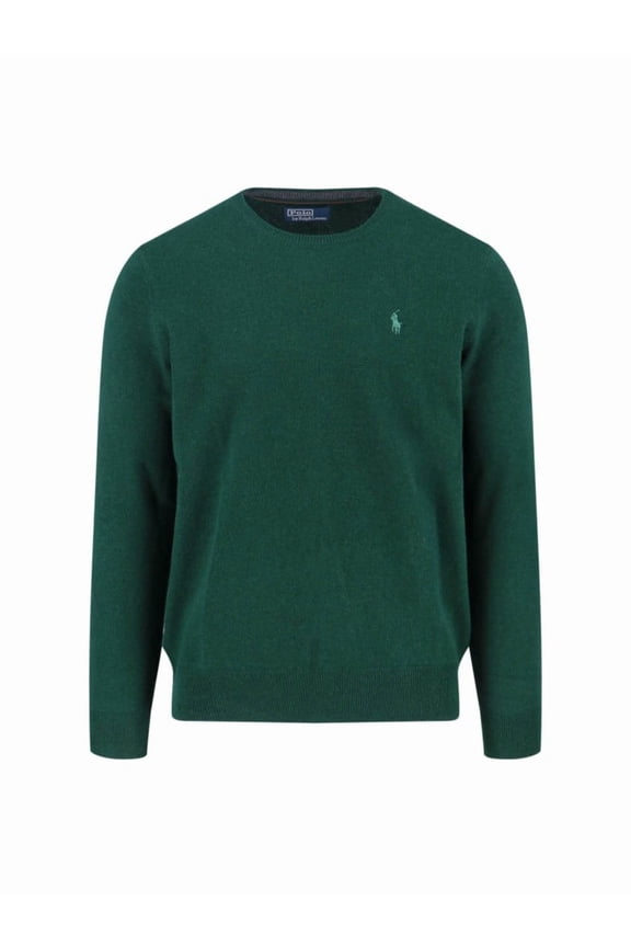 Classic Crew Neck Sweater With Embroidered Logo Detail (Men's)