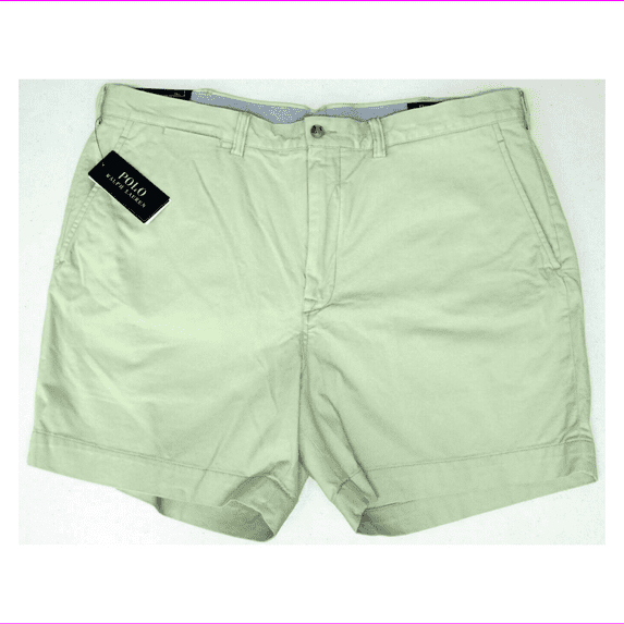 Polo Ralph Lauren Classic Fit 6" Chino Shorts Stretch,Green,Sz38